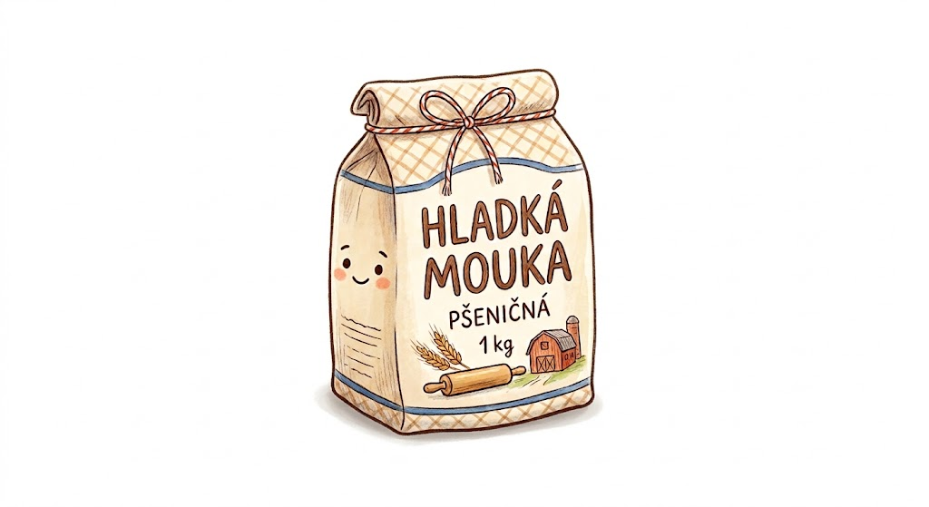 Pytel hladké mouky